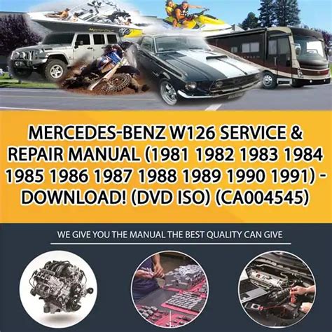 Mercedes benz w126 service repair manual 1981 1982 1983 1984 1985 1986 1987 1988 1989 1990 1991 dvd iso. - Manuale del frigorifero per porta amana.