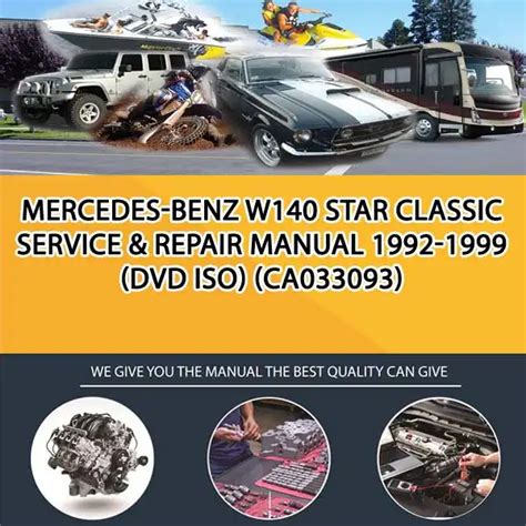 Mercedes benz w140 star classic service repair manual 1992 1993 1994 1995 1996 1997 1998 1999 download dvd iso. - Measurement system analysis reference manual 4th edition.