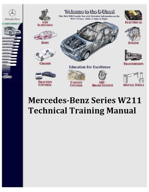 Mercedes benz w211 e class technical information manual w 211. - 2000 mercury optimax 225 repair manual.