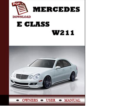 Mercedes e class w211 owners manual user manual download. - Manual da impressora epson stylus tx105.