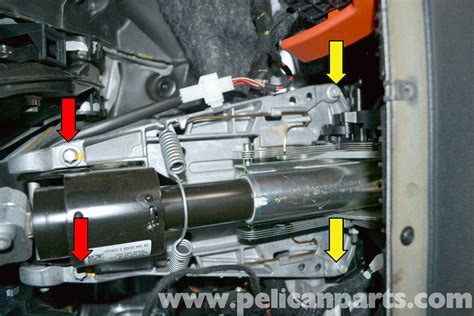 Mercedes electronic steering lock repair.  In an open position for motor replacemen...