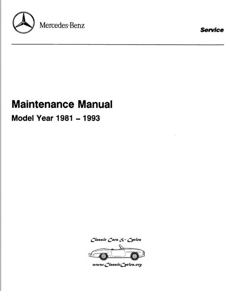 Mercedes model 1981 to 1993 maintenance manual. - Guided reading activity 17 2 the enlightment.