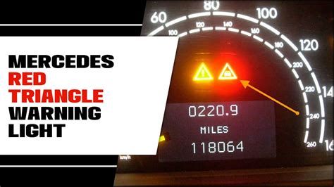 Mercedes red triangle with car warning light a class.  Feb 14, 2026 · S...