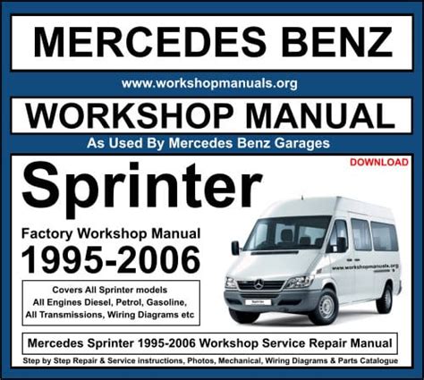 Mercedes sprinter 1995 2006 factory service repair manual. - Network analysis with applications students manual.