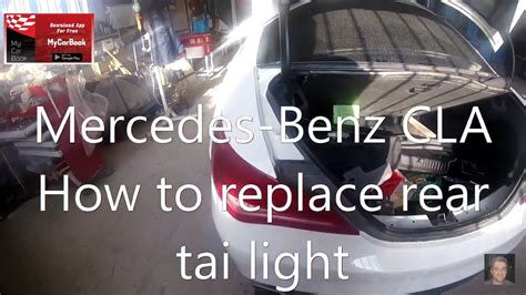 Mercedes-Benz CLA-Class How to replace rear tai light