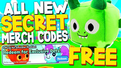 ALL NEW *FREE MERCH* UPDATE CODES in PET SIMULATOR X CODES! (Pet Simulator X Codes) ROBLOX ROBLOX In this pet simulator x codes video I redeemed all of the c....
