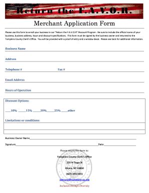 Merchant Application Form Fill Out and Sign Printable PDF Template