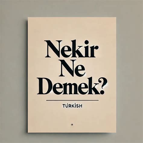 Merciin Ne Demek –. 