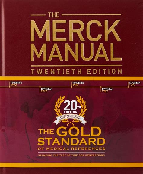 Merck manual of diagnosis and therapy 19th edition. - Architectural sheet metal manual 7th edition.