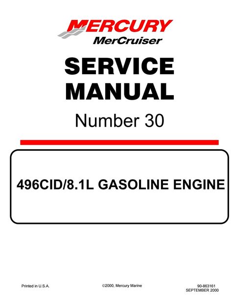 Mercruiser 496 mag ho service manual. - Thomas 25g 25gt mini skid loader parts manual.