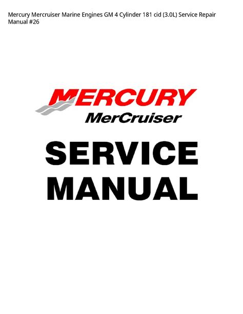 Mercruiser gm 4 cylinder 181 cid 3 0l marine engine full service repair manual 1998 2001. - Briggs and stratton 5hp rototiller manual.