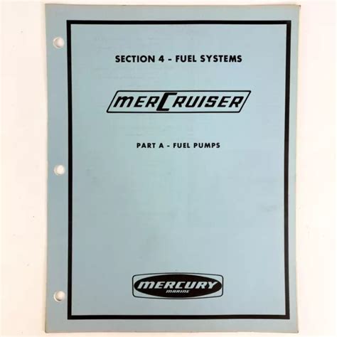 Mercruiser number 4 service manual fuel pump. - Manual locking hubs for a 1999 ford ranger.