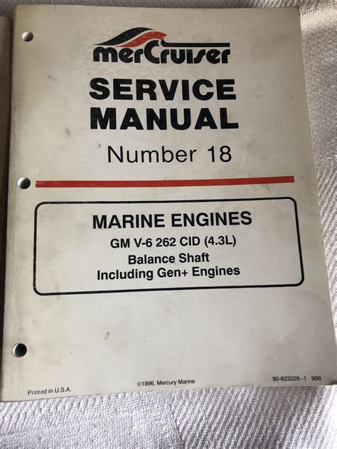 Mercruiser service manual 18 gm v 6 262 cid 4 3l. - Triumph bonneville t100 speedmaster service repair workshop manual 2006.