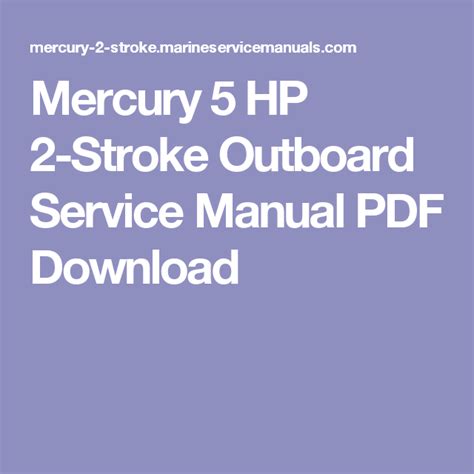 Mercury 5hp 2 stroke service manual. - Mvp superlift 3 ton wagenheber handbuch.