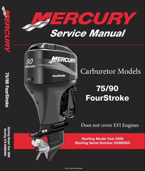 Mercury 75 hp 2 stroke service manual. - Bericht van eene nieuw uitgevondene machine.