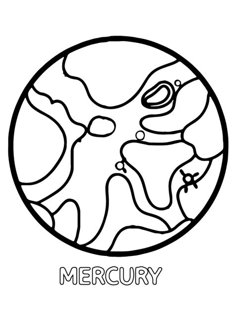Mercury Coloring Page Coloring Pages