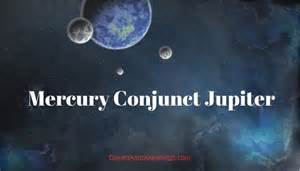 An aspect of Mercury Conjunction Jupiter in the natal chart indi