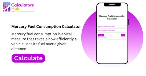 Mercury fuel consumption calculator. .  ...