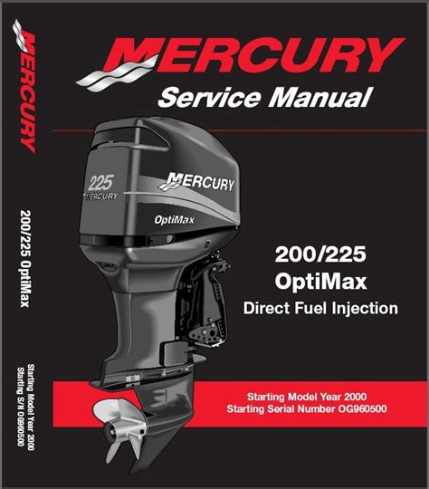 Mercury mariner 200 225 optimax direct fuel injection outboards service repair manual. - 2011 suzuki rmz 250 service manual.