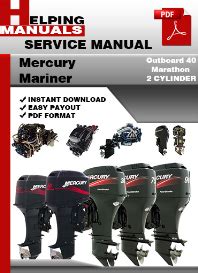 Mercury mariner 40 marathon 2 cylinder service manual. - Scarica il manuale bmw e30 m40.