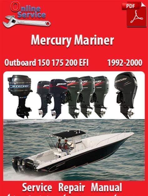 Mercury mariner outboard 200hp 200 efi full service repair manual 1992 onwards. - Weed eater xt 40 owners manual.