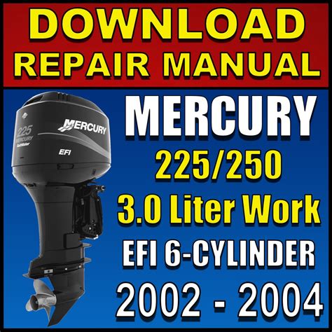 Mercury mariner outboard 3 0 litre work 225 250 efi service repair manual. - Manuale di programmazione di notifier 5000.