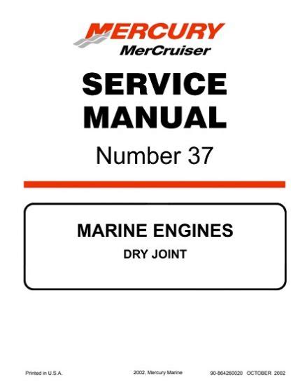 Mercury mercruiser 37 dry joint service repair manual. - Guía de inspección de tanques de almacenamiento en superficie gratis.