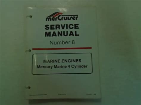 Mercury mercruiser number 8 marine engines mercury marine 4 cylinder workshop service repair manual 19851986 1987 1988 1989. - Muchas ovejas en busca de un cuento.