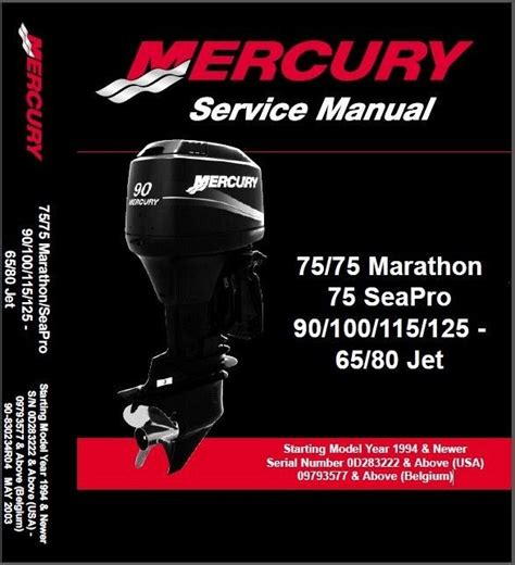 Mercury outboard 75 90 100 115 125 65 80 jet service manual. - Jcb hm range medium and large hydraulic breakers service repair manual instant.