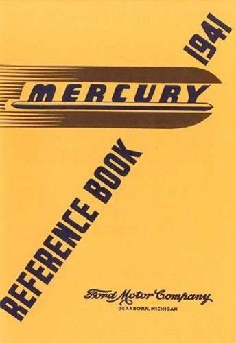 Mercury series 19a passenger car 1941 owners instruction operating manual users guide for all models coupes sedan convertible 41. - Über einwirkung von röntgenstrahlen auf flussspat ....