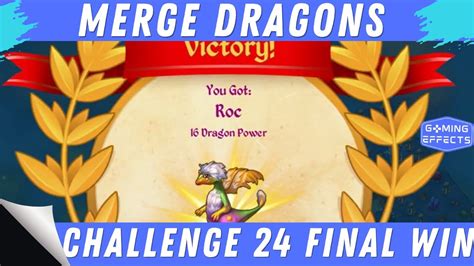 Merge dragon challenge 25. Merge Dragons Challenge 7. Merge Dragons Challenge 7 comes at Level 42. This is a pretty advanced level with a chalice cost of 6. This means you will only get one go at this level at any given day unless you have more chalice stocked up that you have been saving. This is one of the main reasons that you need to be careful at this level. 