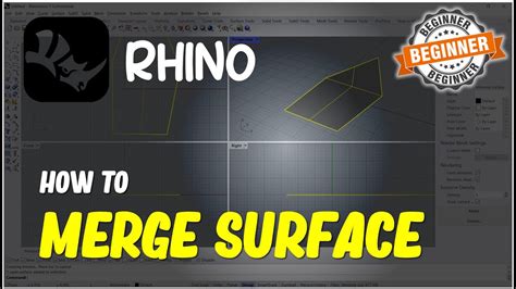 Merge rhino. GetObject ("Select second surface to merge", rhObjectSurface) Call ...