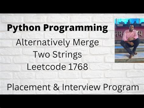 Merge strings alternatively in python. .  ...