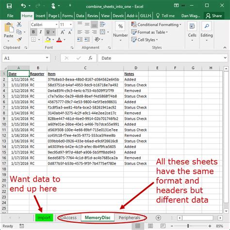 Merge two Excel worksheets, match and update data