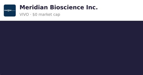 Meridian bioscience stock. Things To Know About Meridian bioscience stock. 