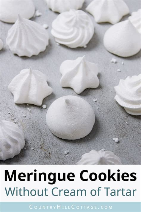 Meringue Cookies Without Cream of Tartar - Country Hill Cottage