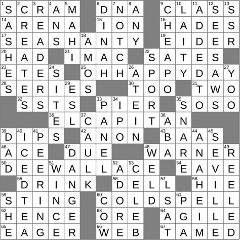 Merit badge displayer - 1 answer Crossword Clues