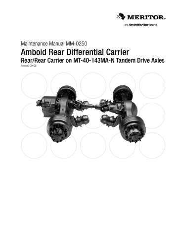 Meritor tandem limited slip axles manual. - Patterns for college writing a rhetorical reader and guide twelfth edition.