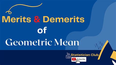 Merits and Demerits of Geometric Mean - YouTube