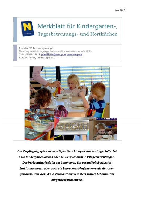 Merkblatt für Antragsunterlagen Kita-Förderung