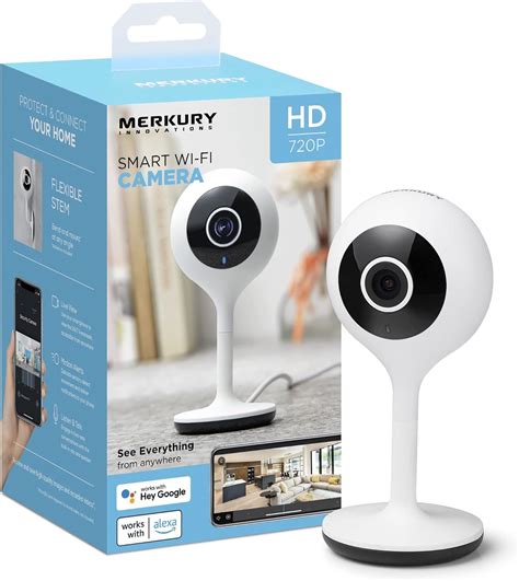 Merkury innovations smart wifi 720p camera. Smart Wi-Fi 1080p Wired Doorbell. $79.99. Sold out. Improve your home security with the Merkury Innovations Smart Doorbell with 1080p Camera (Black). Compatible with Google Assistant, it features automatic night vision with motion detection for security and clarity, day or night. The Merkury Innovations doorbell camera is also Wi-Fi compatible ... 