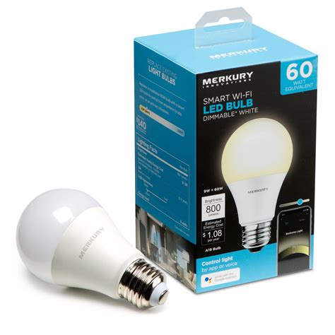 Merkury Innovations Smart Light Bulb, Multicolor A21 LED with Voice Control, 1050 Lumens, No Hub Required, WiFi Enabled, Works Alexa & Google Home, 75W Equivalent Incandescent 2-Pack (MI-BW210-999WW) ... 2-Pack 50w Corn LED Light Bulb,E26/E39 led Bulbs,120-277v 5000k,Led Replacement HID HPS Mercury Vapor CFL Metal Halide Lamp for Indoor Outdoor .... 