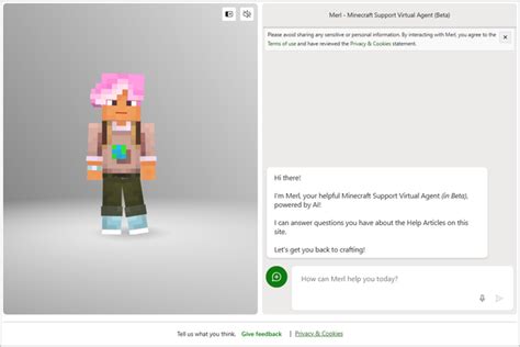 Merl ai minecraft link.  Merl - Minecraft Support Virtual Agent (Beta) is an AI-based chatbo...