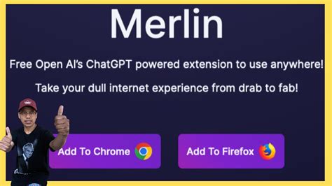 Merlin extension. Share To ... Empower yourself with Merlin, which brings the capabilities of OpenAI's ChatGPT to websites like Gmail, Google Sheets, Twitter, LinkedIn, and more. 