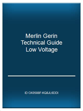 Merlin gerin technical guide low voltage. - 2nd grade treasures listening library guide.