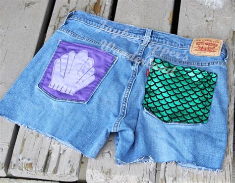 Mermaid High Waisted Shorts - Etsy