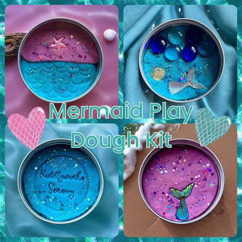 Mermaid Play Dough Kit. 