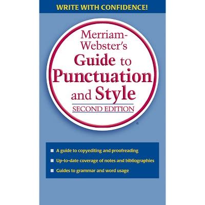 Merriam Webster Guide To Punctuation And Style