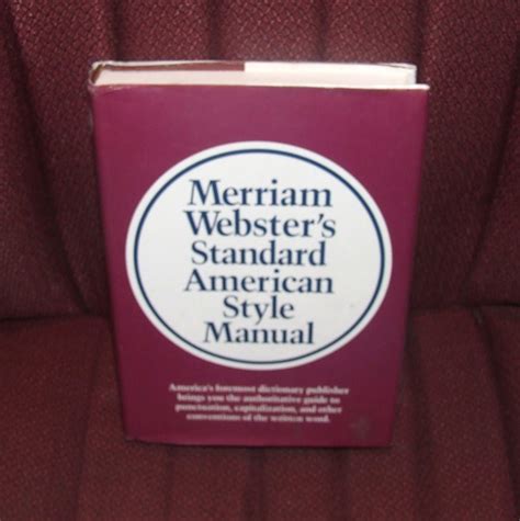 Merriam webster s standard american style manual. - 1994 mercedes benz s500 repair manual.