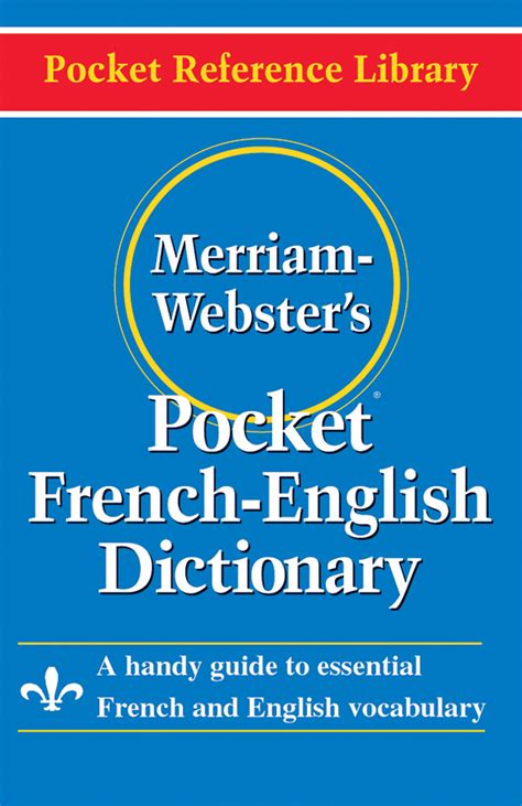 Download Merriam Websters Pocket Frenchenglish Dictionary By Anonymous